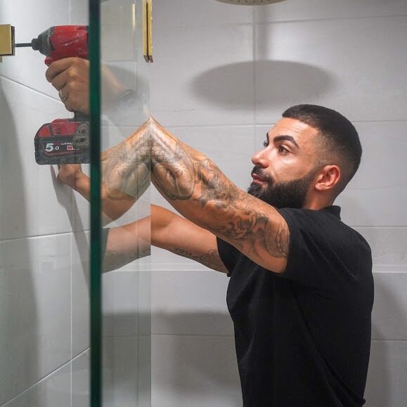 Robert Ghalbouni working with bathroom renovations in Sydney